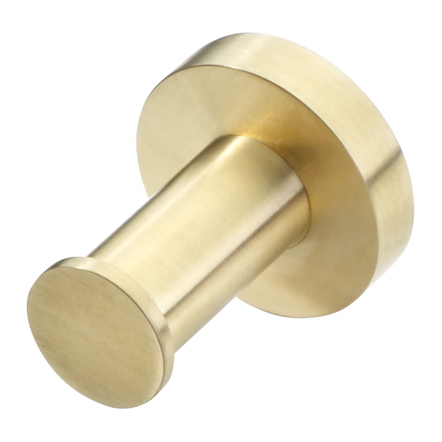 Aura Robe Hook Brushed Brass