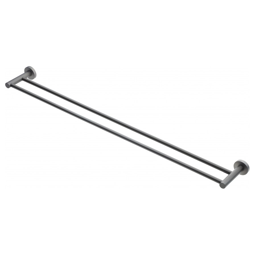 Aura Double Towel Rail Gunmetal