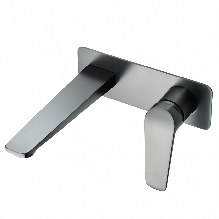 308 Series Wall Basin Mixer Gunmetal