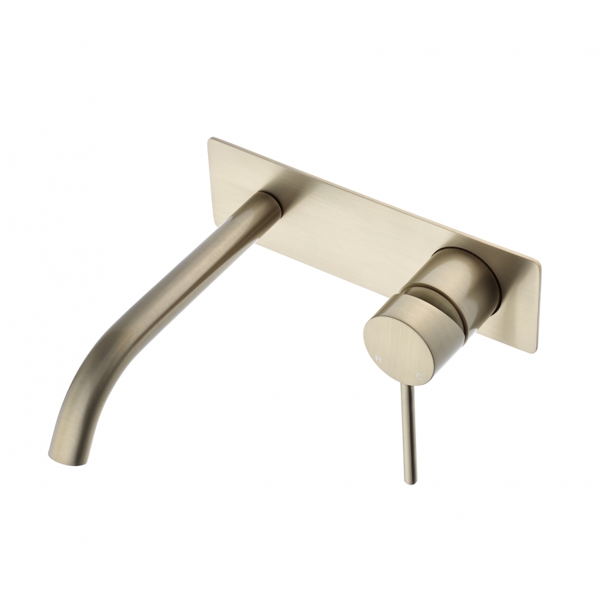 209 Series Wall Basin Set Brushed Brass