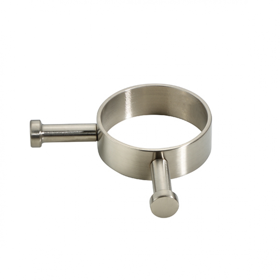 Heiko Pole Robe Hook - Brushed Nickel 